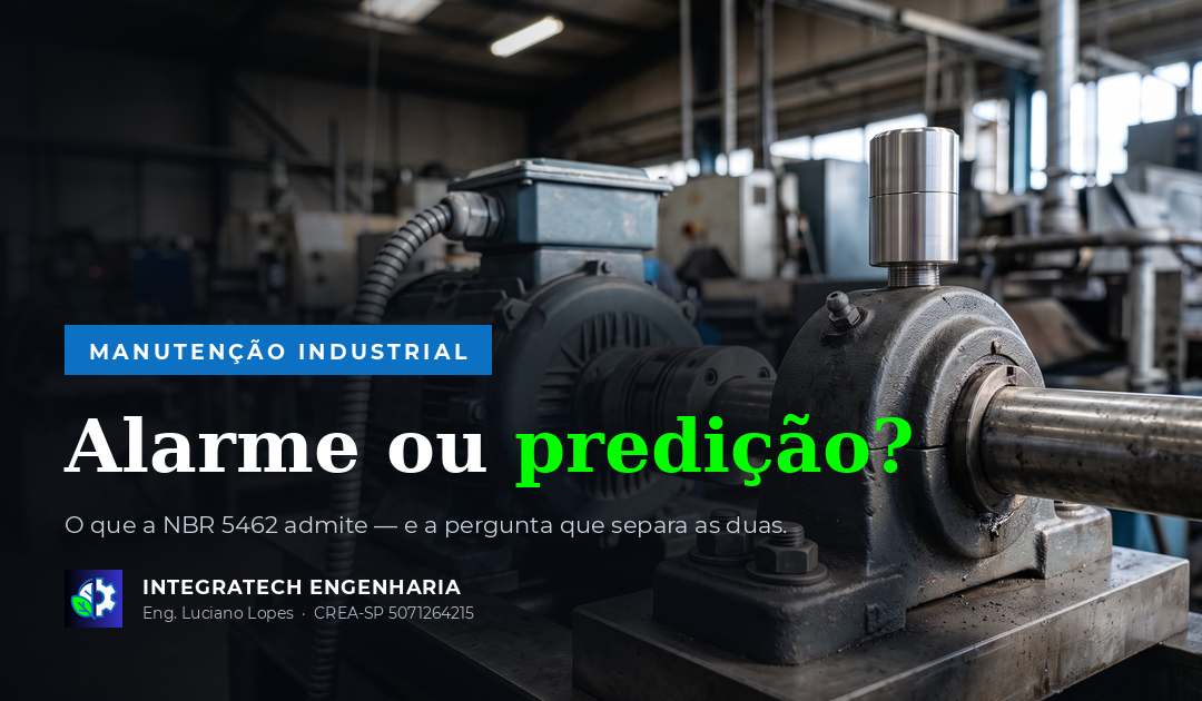 Monitoramento de condição ou manutenção preditiva: sensor de vibração sem fio instalado no mancal de um motor industrial